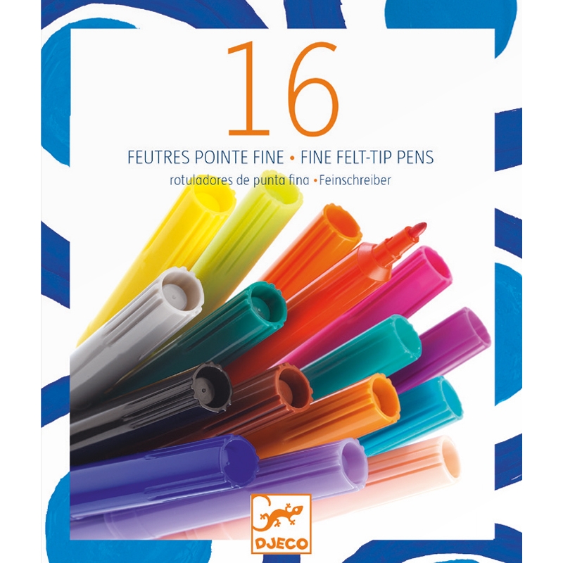 Kreatív eszközök -16 darabos filctoll - 16 thin markers - 0