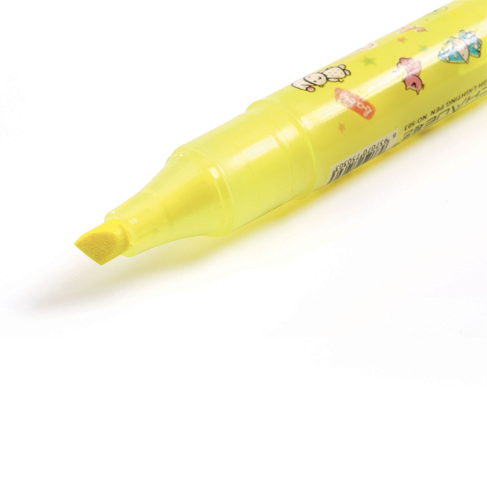 Szövegkiemelő gél toll, mini készlet 6 neon színben - 6 neon gel fluo highlighters - 1