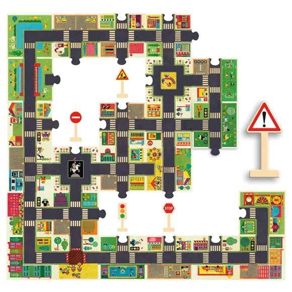 Óriás puzzle - A város - The city - 1