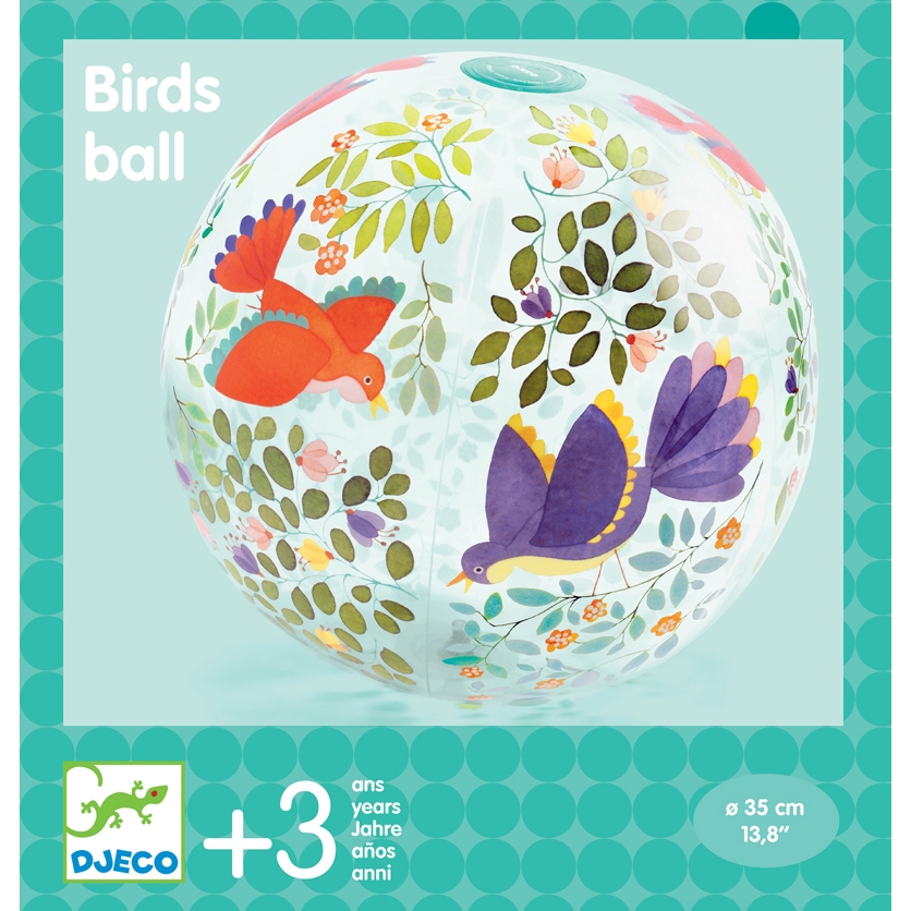 Felfújható labda, ∅ 35 cm - Madárkák - Birds ball - 0