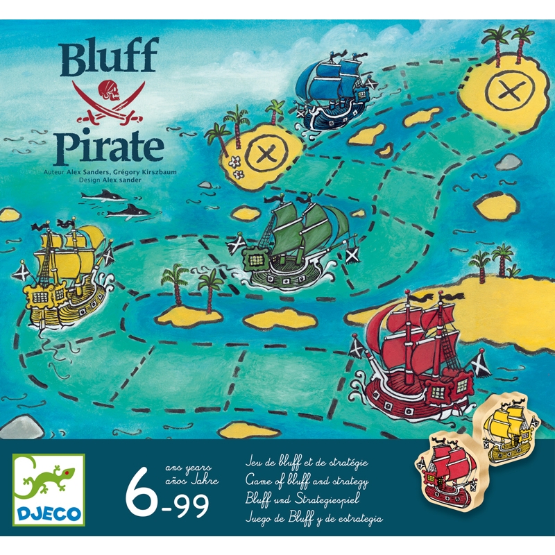 Társasjáték - Szélhámos kalózok - Bluff Pirate - 0