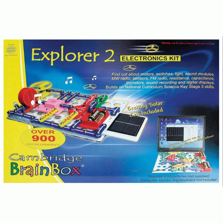  BrainBox - Elektronikai felfedező készlet - Explorer 2 - 0