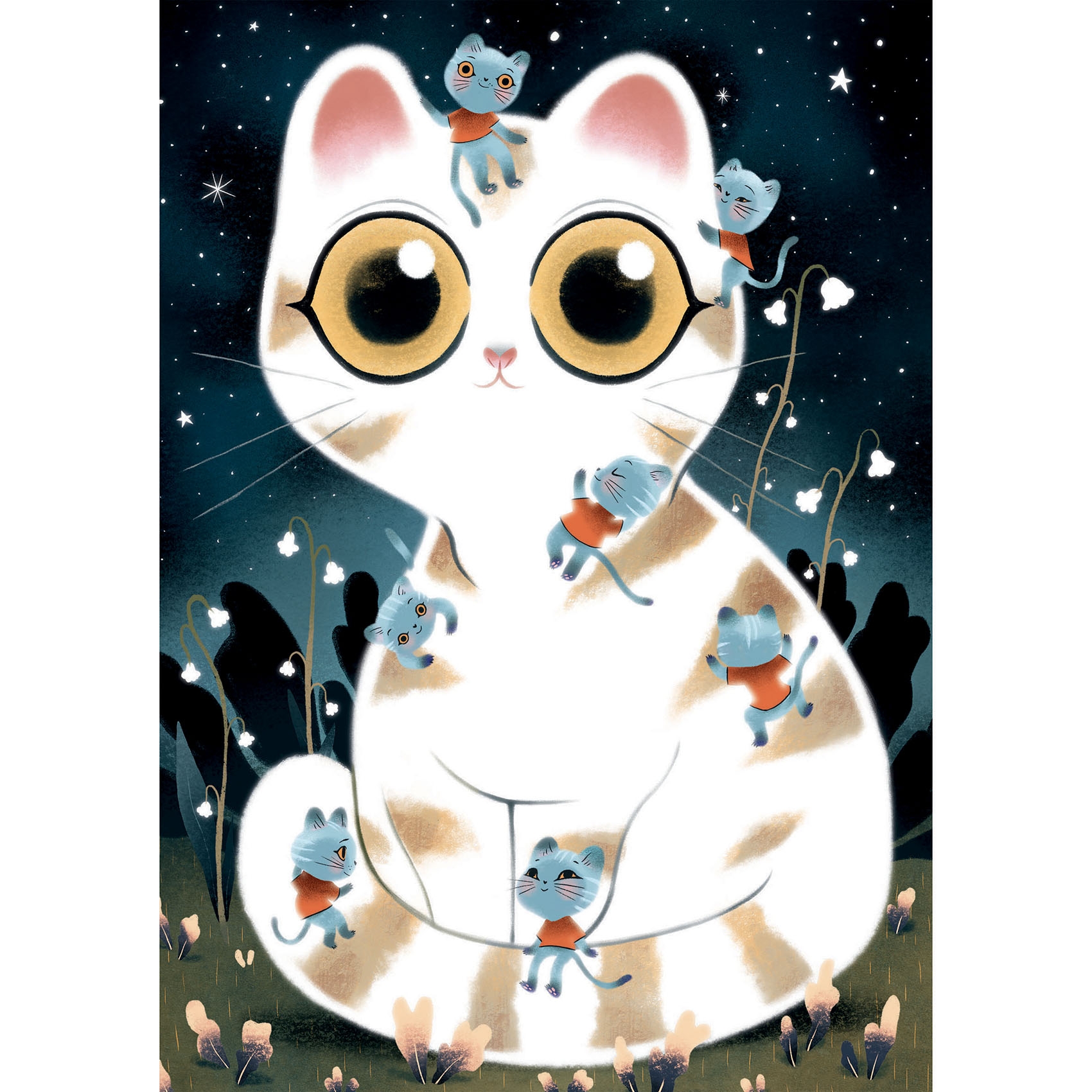 Varázs puzzle - Macskusz - Cuddly cats - 50 pcs - 1