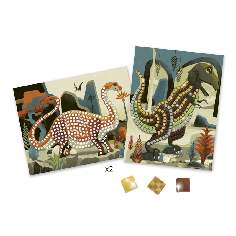 Mozaikkép készítés - Dínók - Dinosaurs - 1