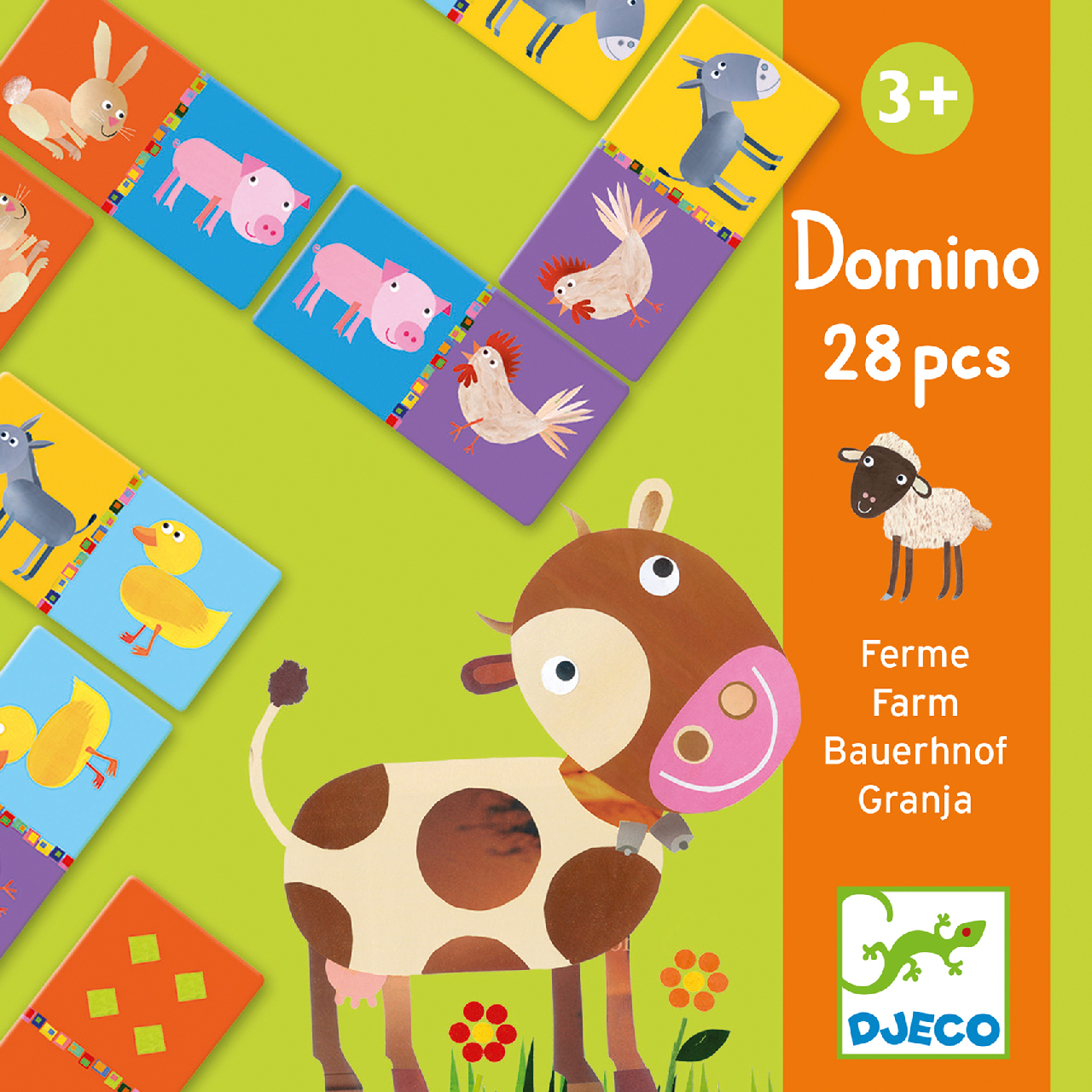 Domino játék - Tanya, 28 db-os - Farm - 1