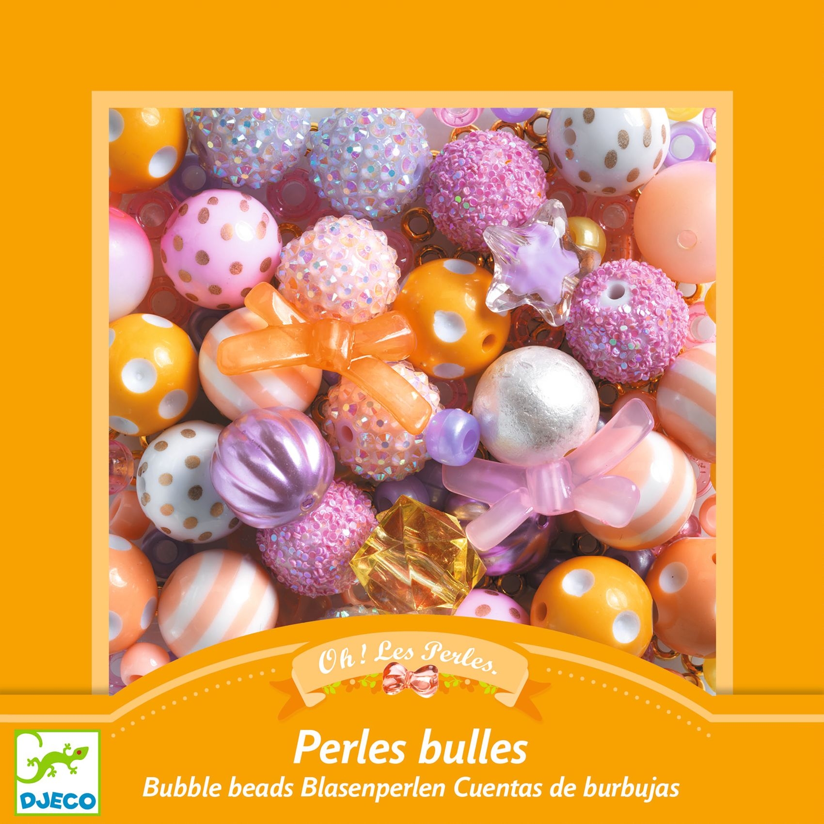 Ékszerkészítő készlet - Buborék gyöngyök, arany - Bubble beads, Gold - 0