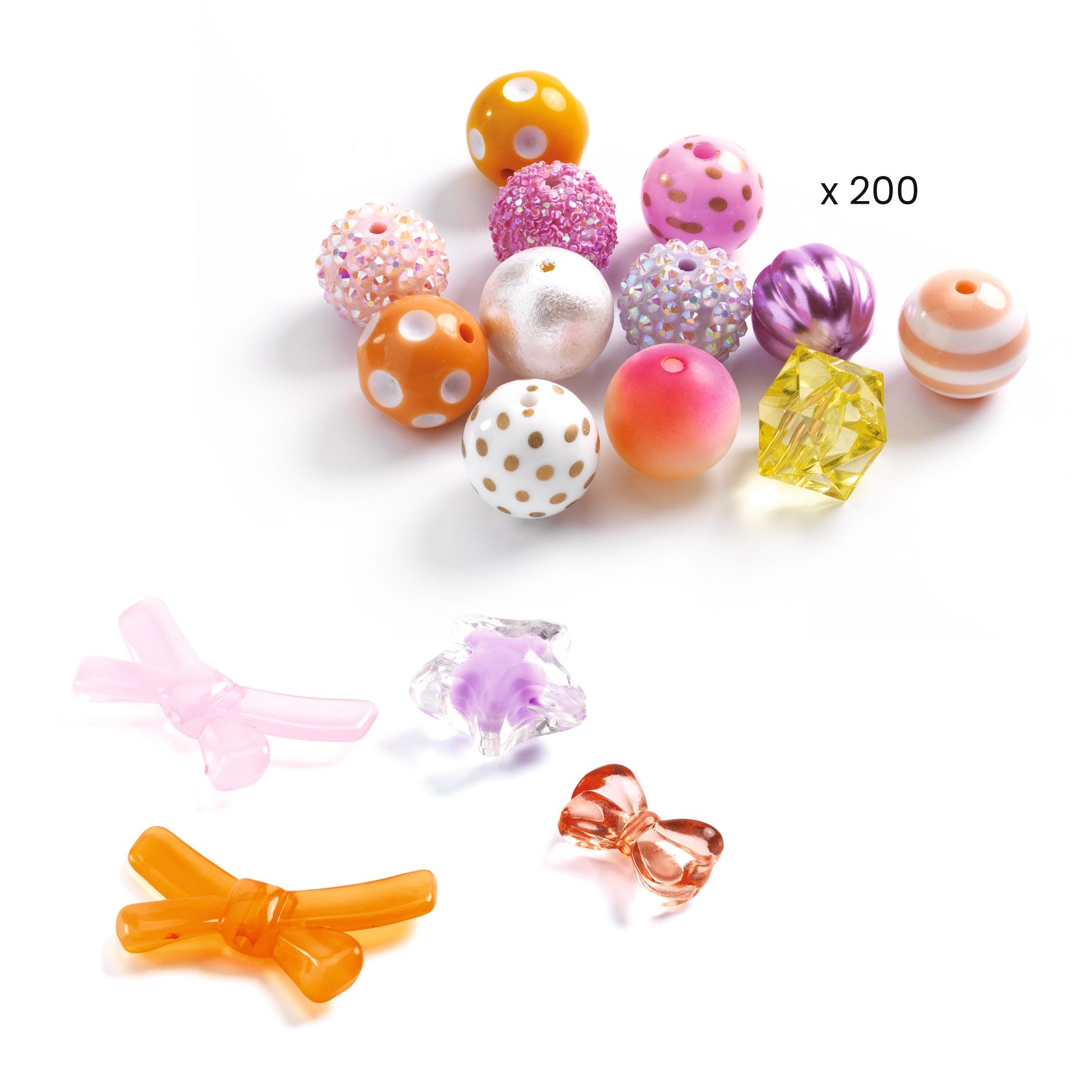 Ékszerkészítő készlet - Buborék gyöngyök, arany - Bubble beads, Gold - 1