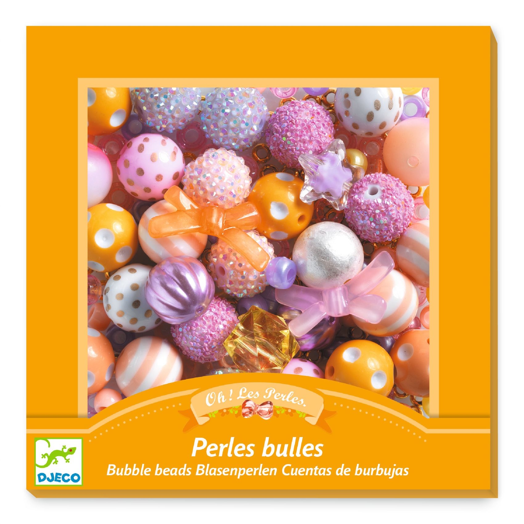 Ékszerkészítő készlet - Buborék gyöngyök, arany - Bubble beads, Gold - 3
