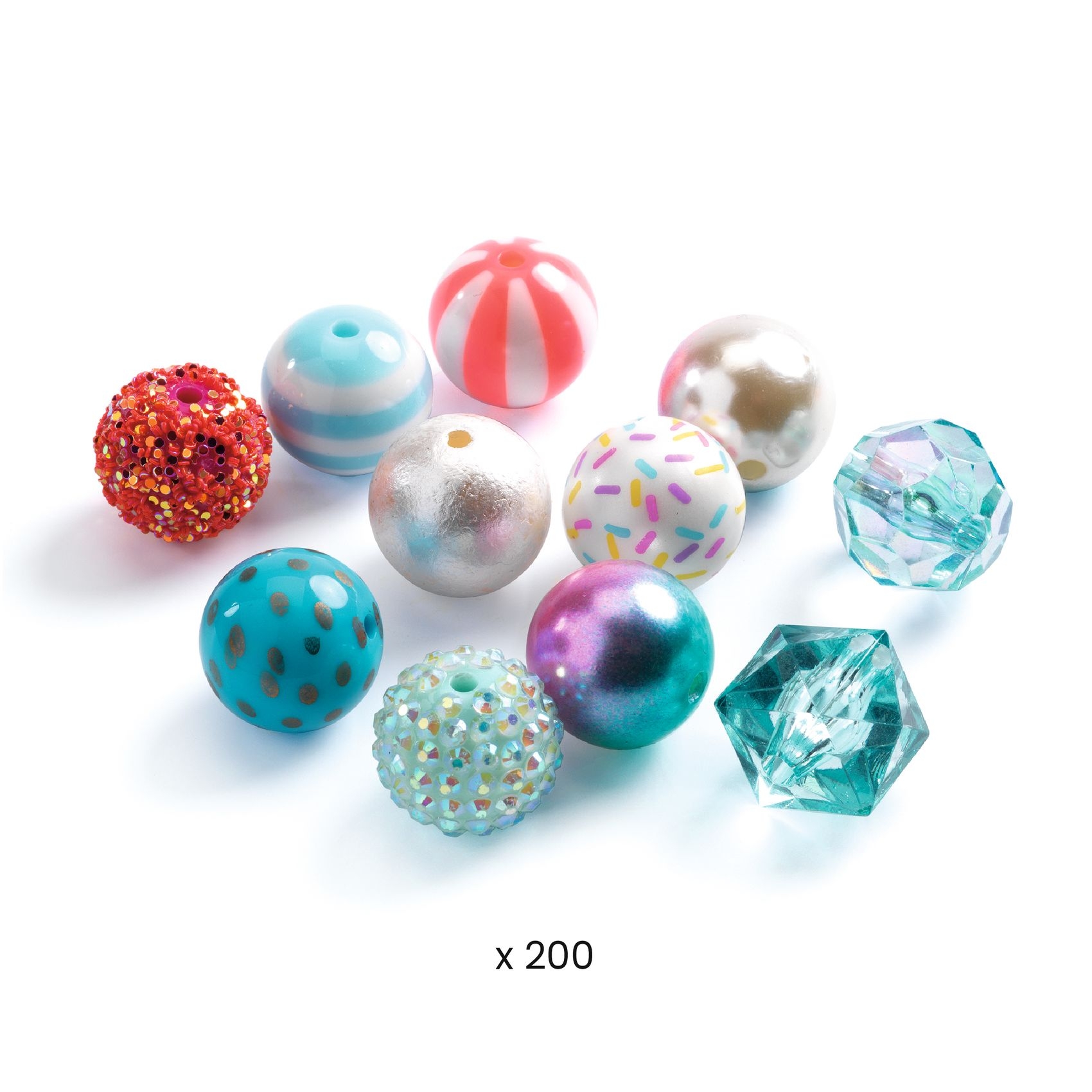 Ékszerkészítő készlet - Buborék gyöngyök, ezüst - Bubble beads, Silver - 1