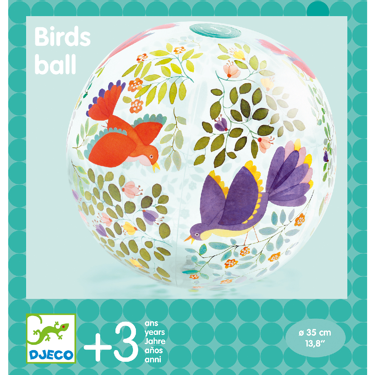 Felfújható labda, ∅ 35 cm - Madárkák - Birds ball - 1