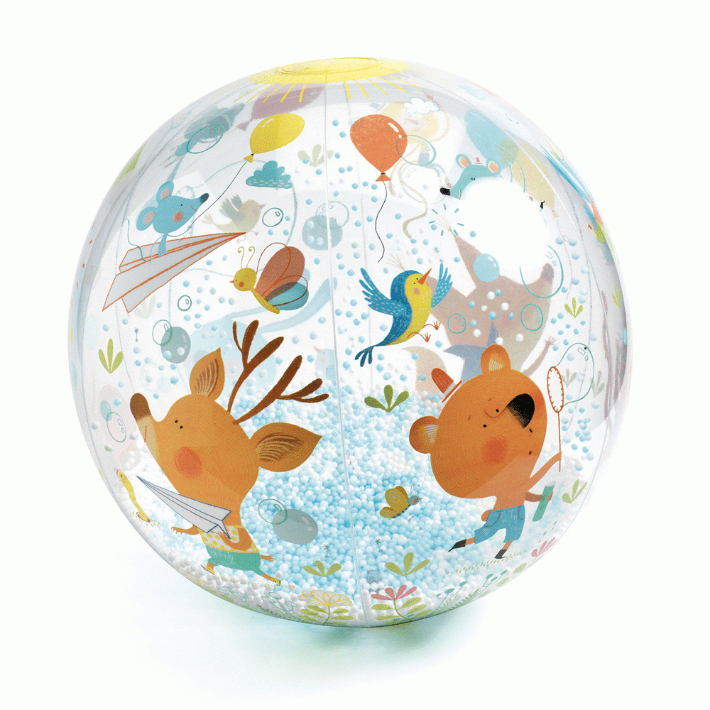 Felfújható labda, Ø 35 cm - Csörgő-zörgő labda - Bubbles ball - 0