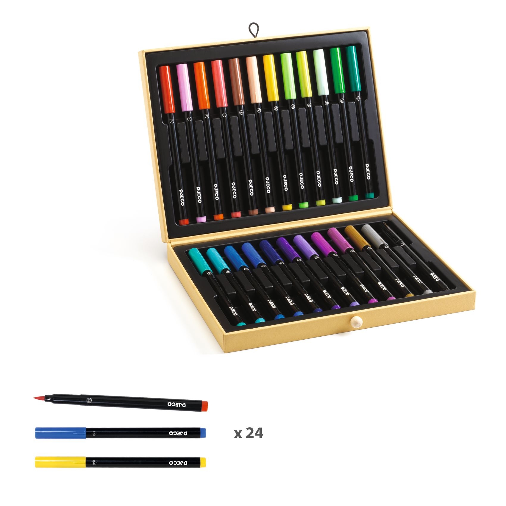 Ecsetfilc készlet - Első festő filcek 24 db - First brush pens box - 1