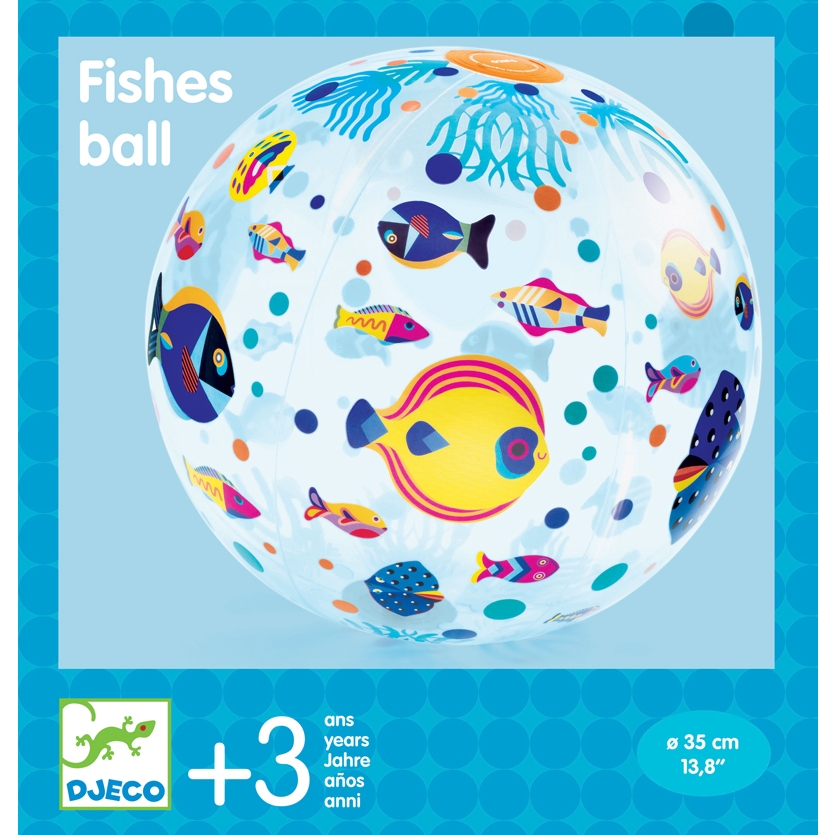 Felfújható labda, ∅ 35 cm - Halacskák - Fishes ball - 0
