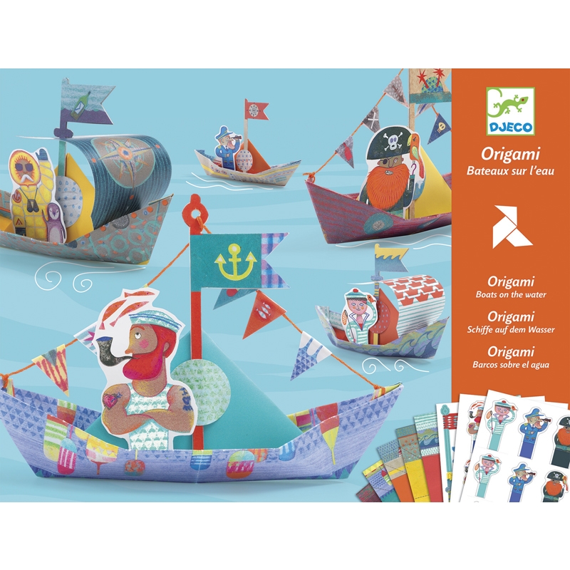 Origami - Papírcsónak - Floating boats - 0