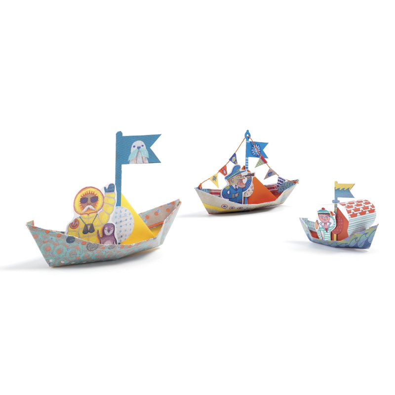 Origami - Papírcsónak - Floating boats - 2