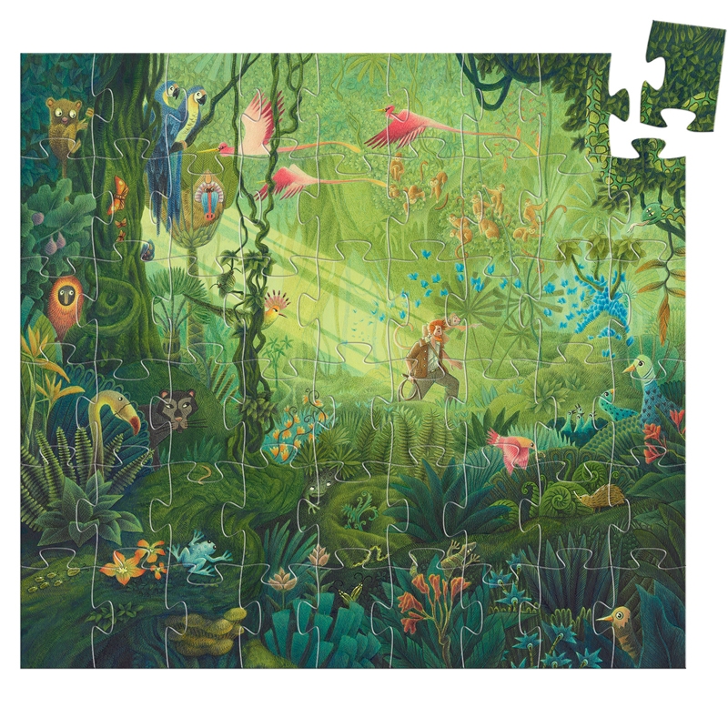 Formadobozos puzzle - Dzsungel puzzle - In the Jungle - 1