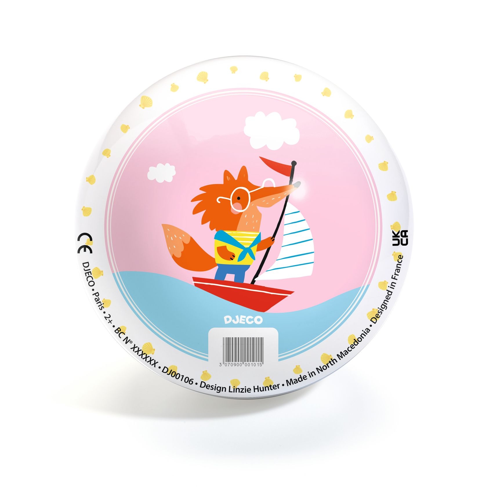 Gumilabda, ∅ 12 cm - Vitorláshajós -  Love boat ball - 0