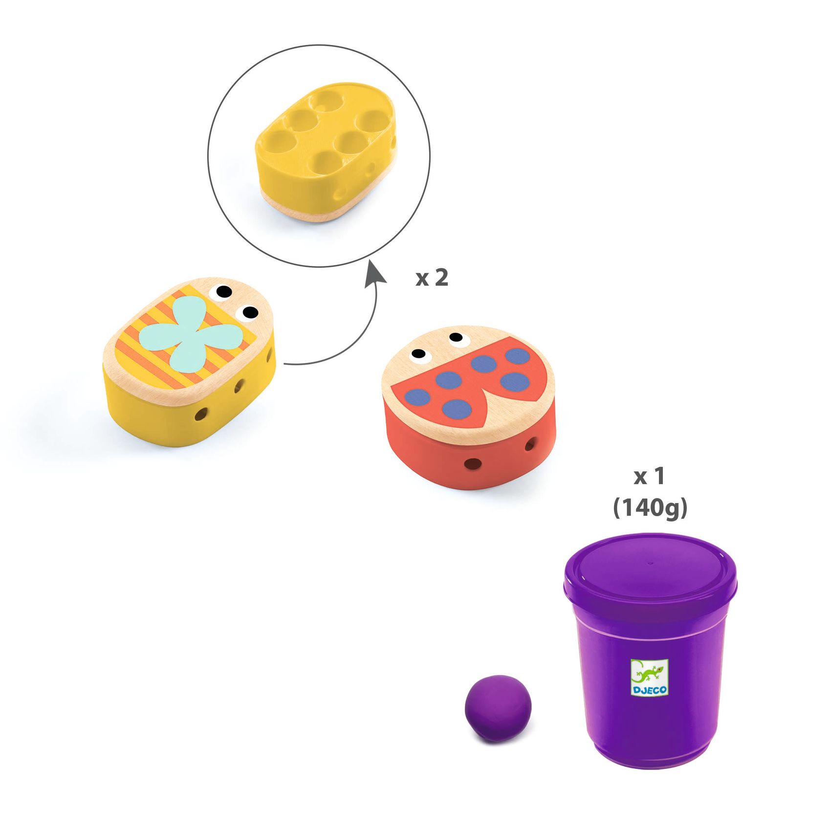 Gyurmaformázó készlet - Bogaras - Myplastibugs - 2