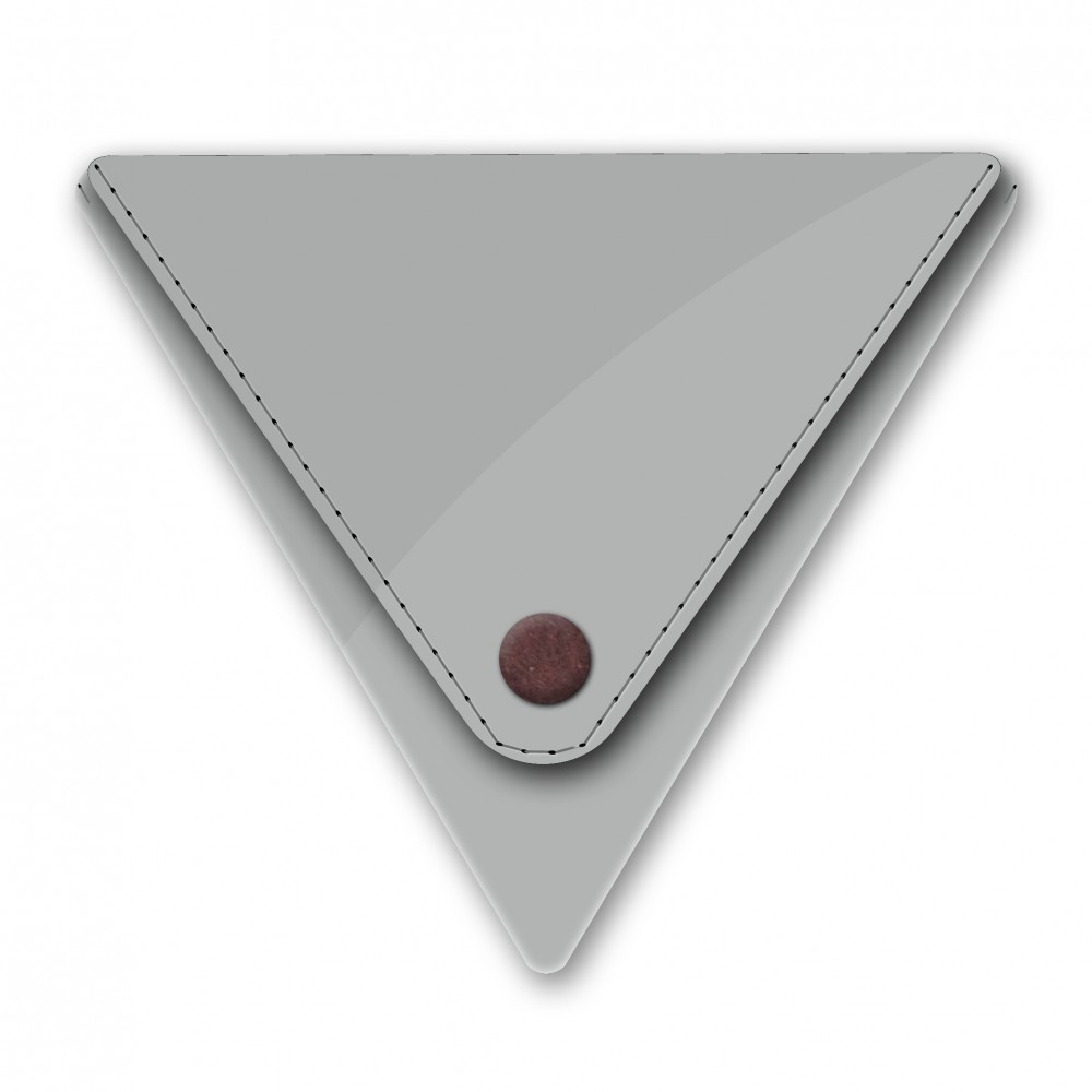 Háromszög pénztárca - SILBER / METALLIC - Triangle Purse Small - 0