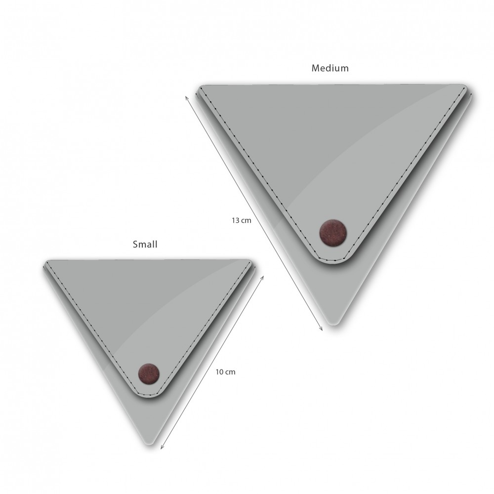 Háromszög pénztárca - SILBER / METALLIC - Triangle Purse Small - 2