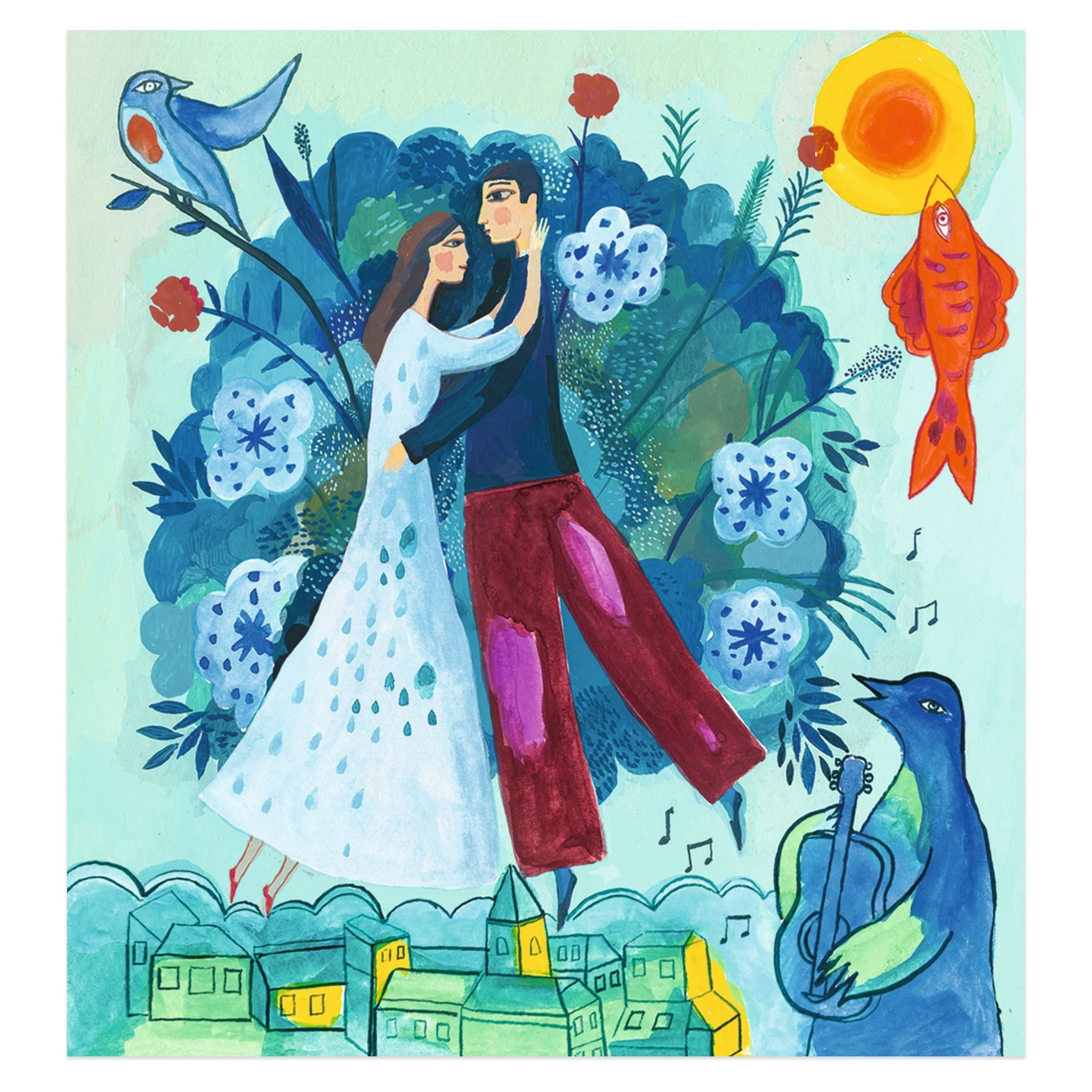 Művészeti műhely - Álomban - Inspired by Marc Chagall - In a dream - 3