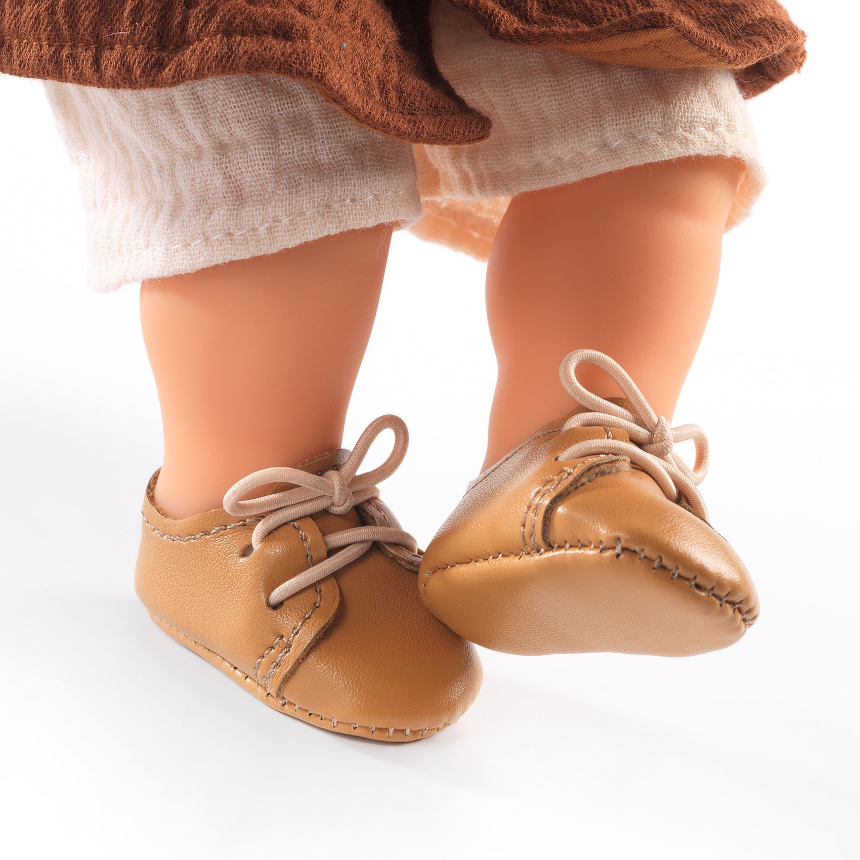 Játékbaba cipő - Barna cipőcske - Brown shoes - 2