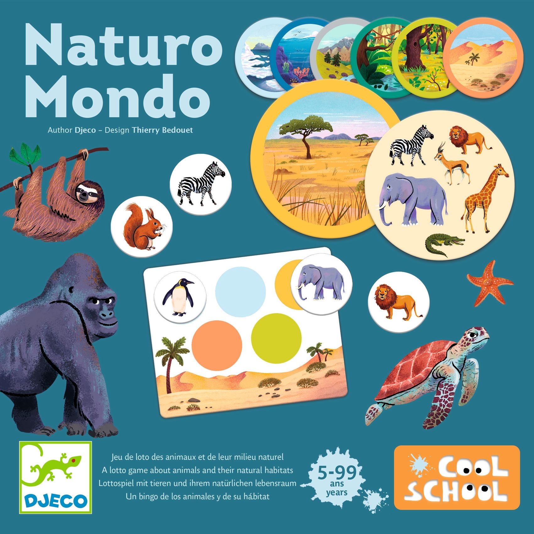 Képes lottó - Állatok és élőhelyeik - Naturo Mondo - FSC MIX - 2