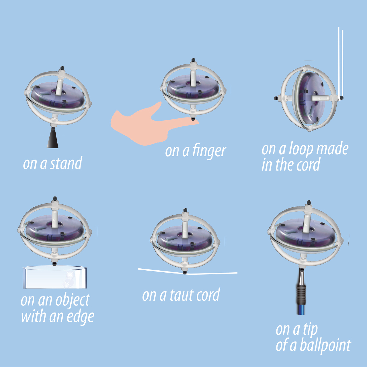 Ledes csodagiroszkóp - UFO Lighting Gyroscope - 4