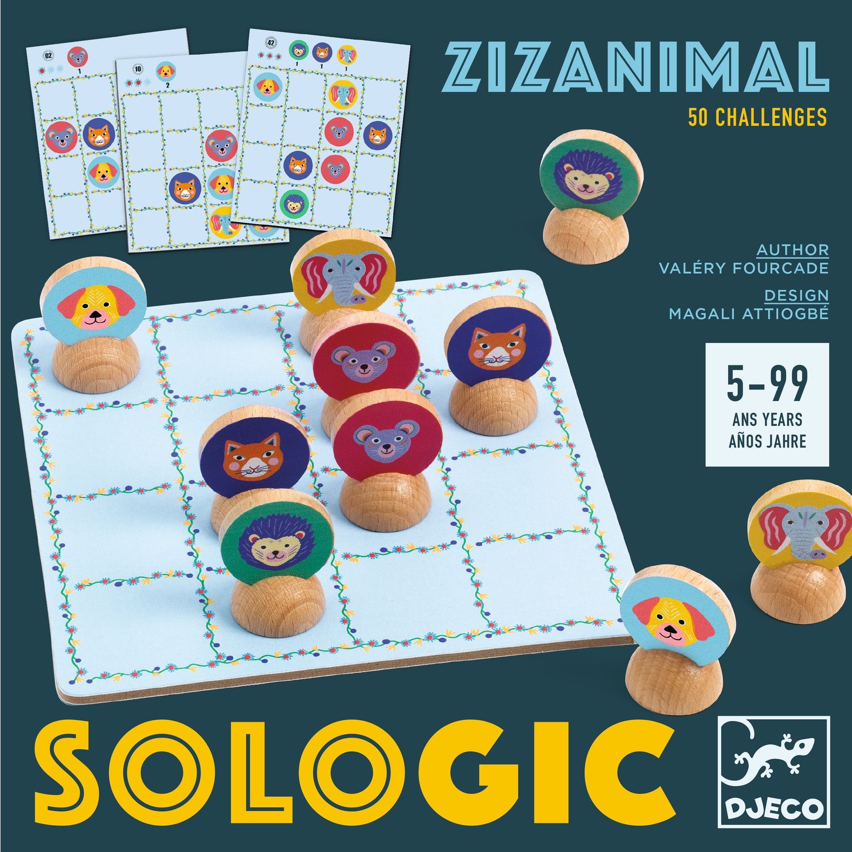 Logikai játék - Zizi állatok - Zizanimal - 2