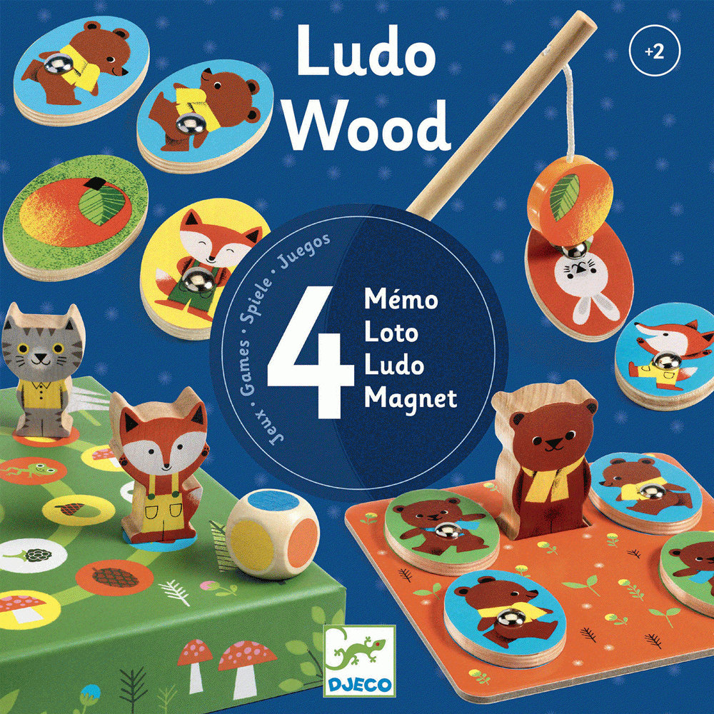 Társasjáték - Négy pajti - Ludo Wood - 0