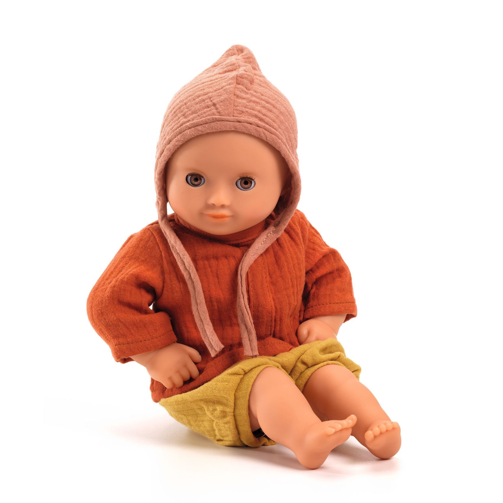 Játékbaba ruha - Mandarin színes - Mandarine - 1