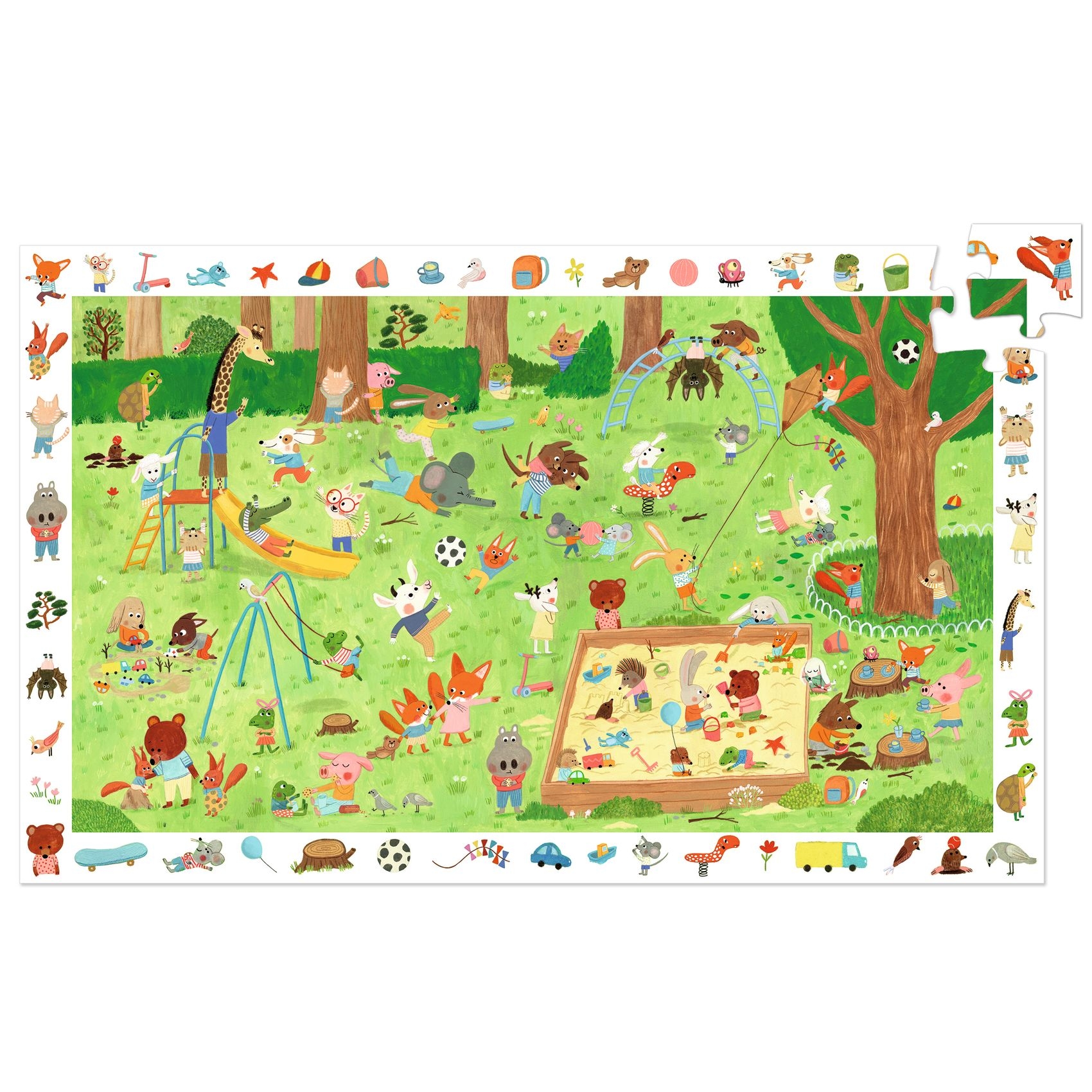 Megfigyeltető puzzle - Kisbarátok a kertben, 35 db-os - Little friends' garden - 35 pcs - FSC MIX - 1