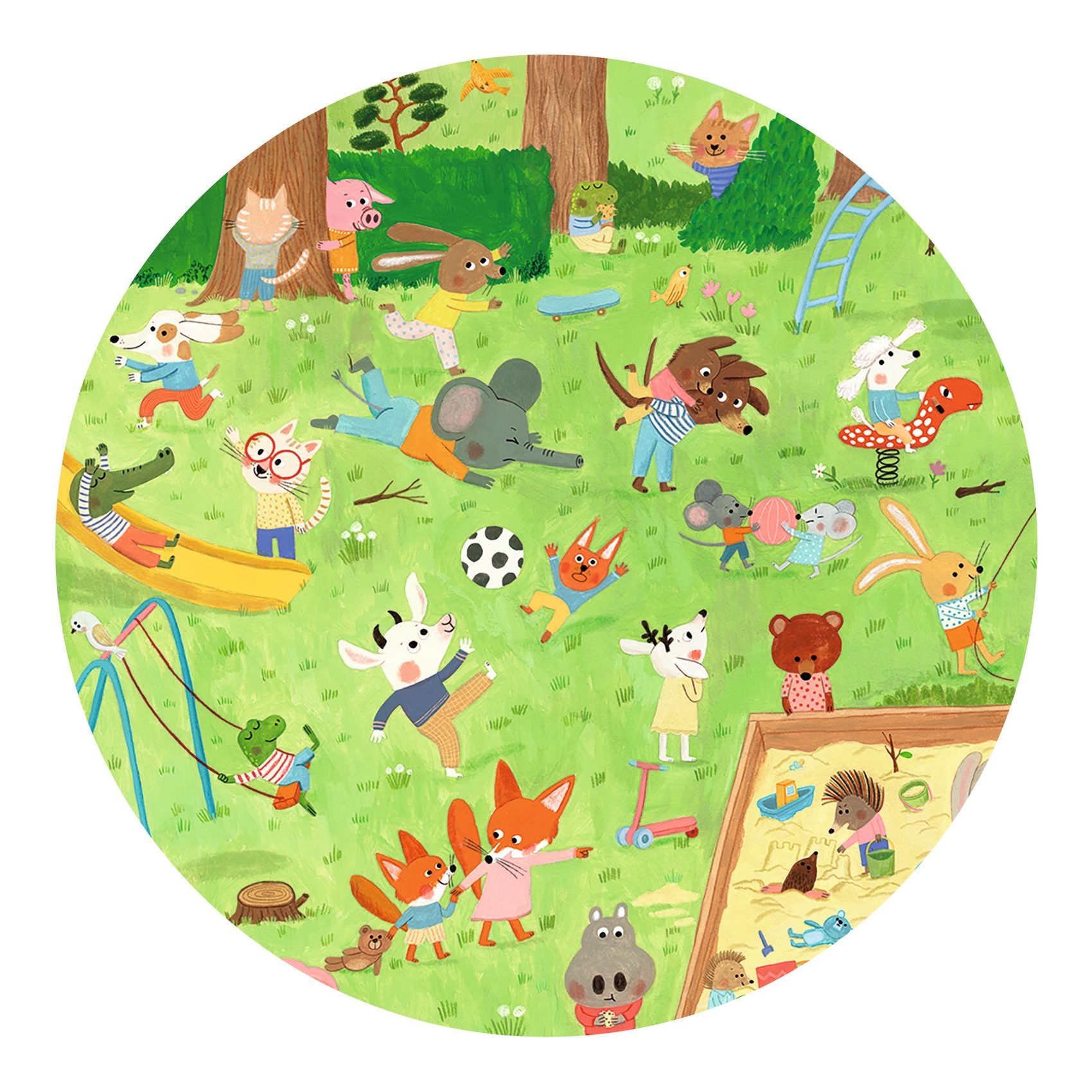 Megfigyeltető puzzle - Kisbarátok a kertben, 35 db-os - Little friends' garden - 35 pcs - FSC MIX - 2