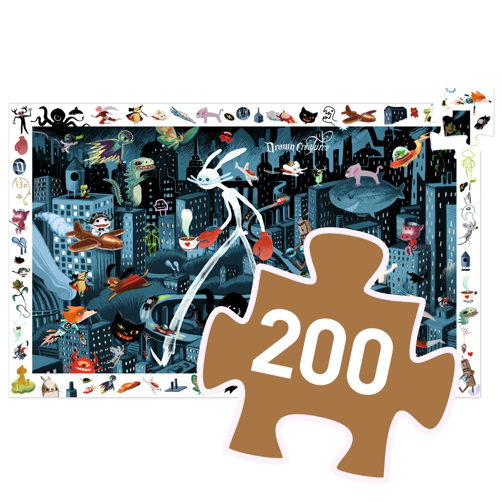 Megfigyeltető puzzle - Éjszakai város, 200 db-os - Night City - 2