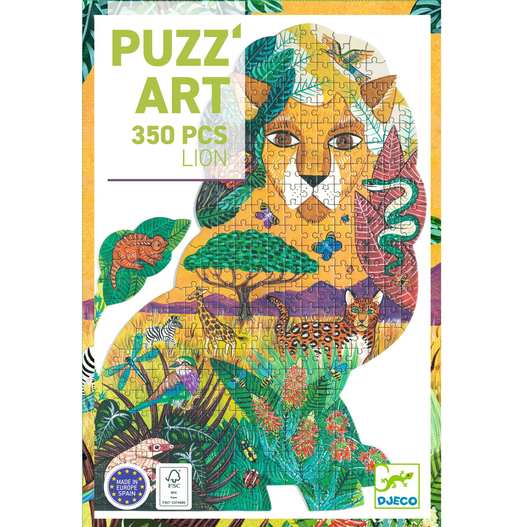 Művész puzzle - Oroszlán, 350 db-os - Lion - 4