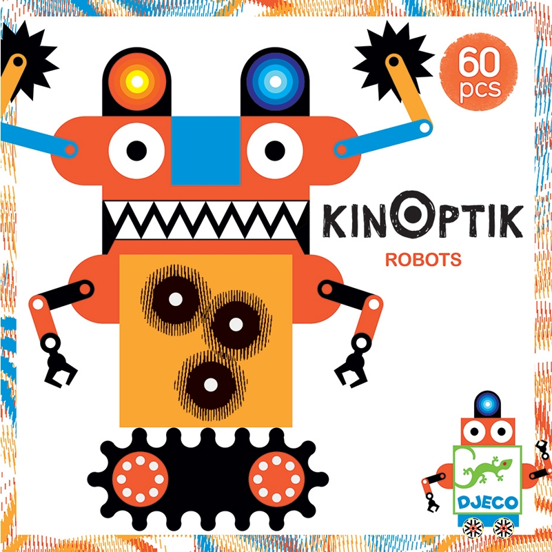 Optikai puzzle - Robotok, 60 db-os - Kinoptik Robots - 0