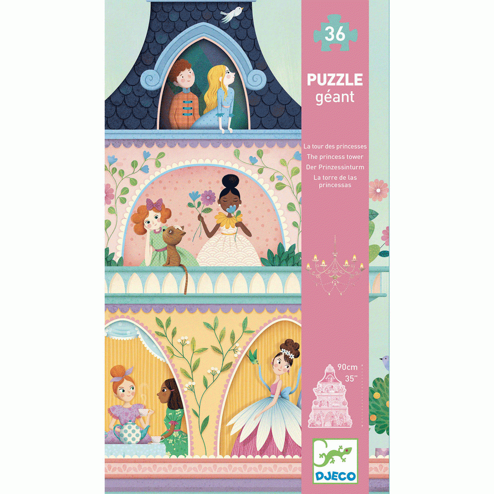 Óriás puzzle - A hercegnők kastélytornya - The princess tower - 0