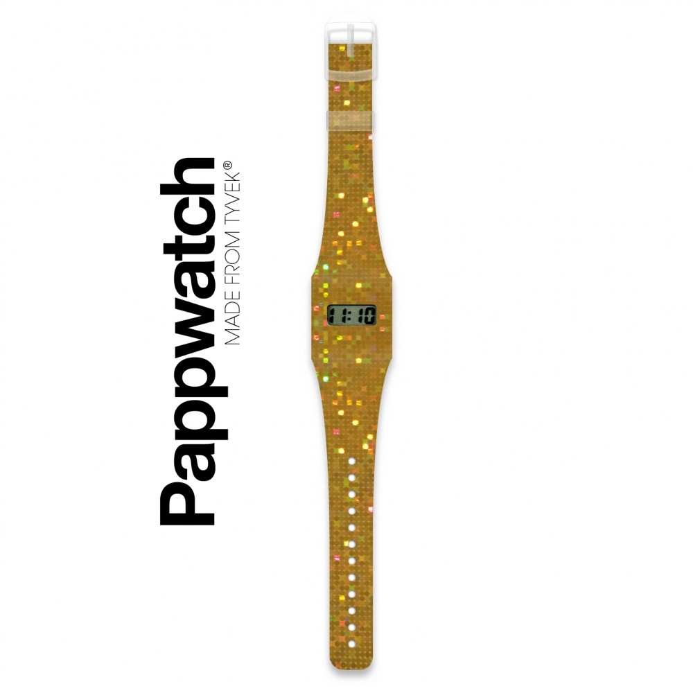 Papír karóra - GLITZERGOLD / METALLIC - Pappwatch - 1