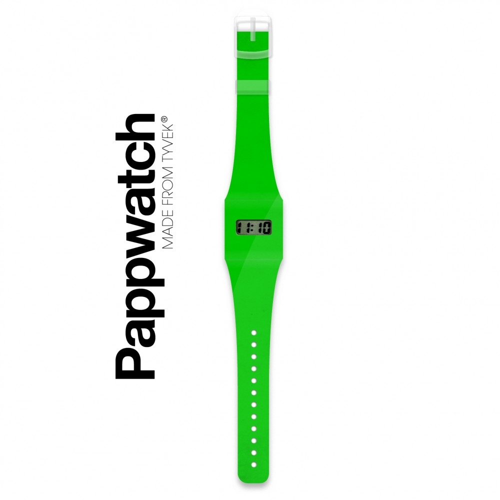 Papír karóra - GREEN / NEON - Pappwatch - 1