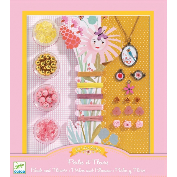 Ékszerkészító készlet - Gyöngyök és virágok - Pearls and flowers - 0