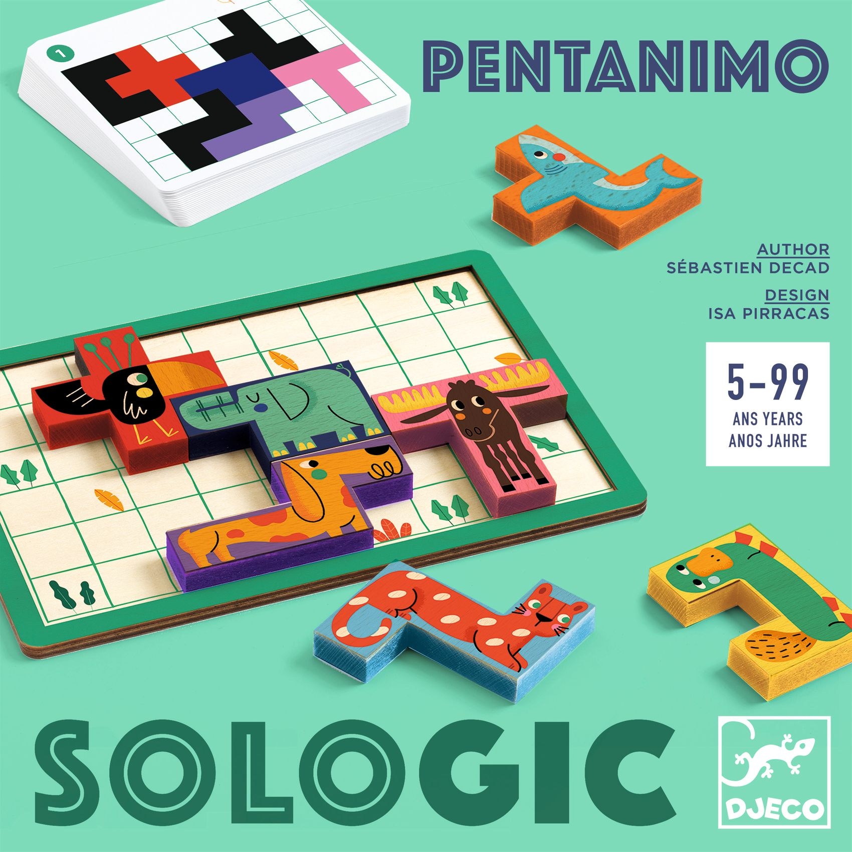 Logikai játék - Hétszer öt - Pentanimo - 0