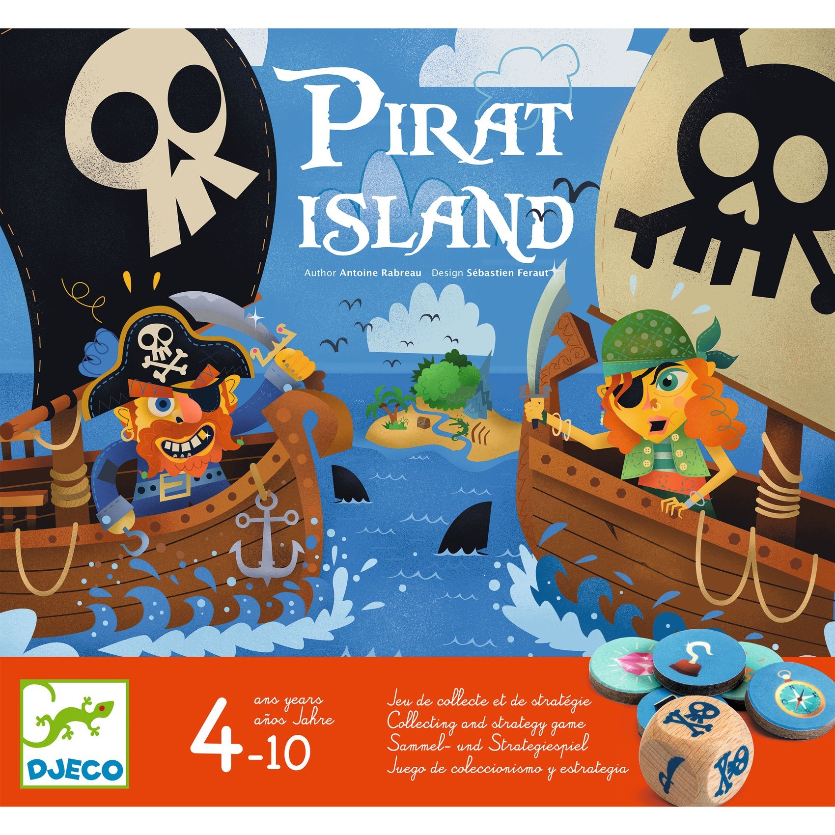 Társasjáték - Kalózok hajója - Pirat Island - 0