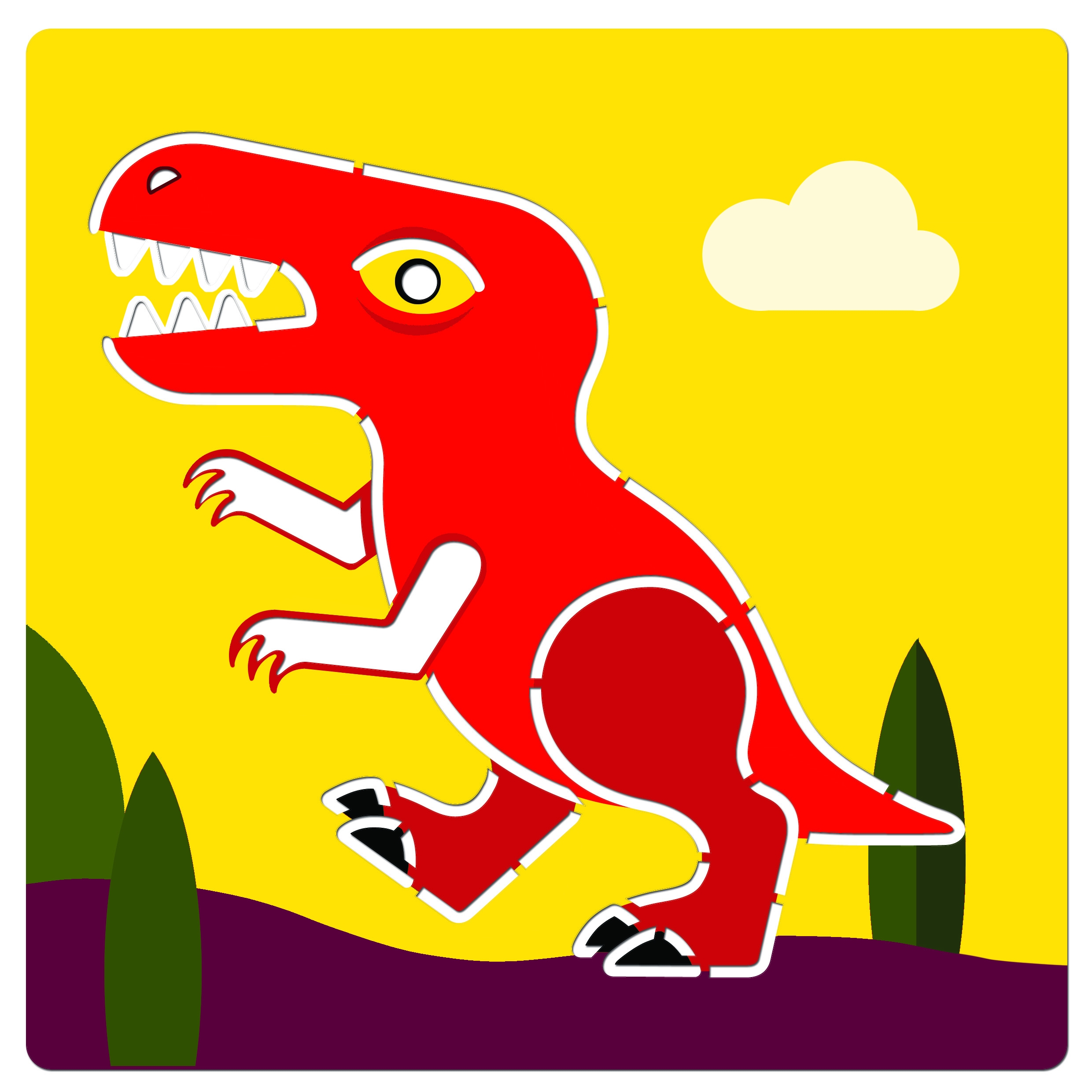 Rajzsablonok - Dínók - Dinosaurs - 5