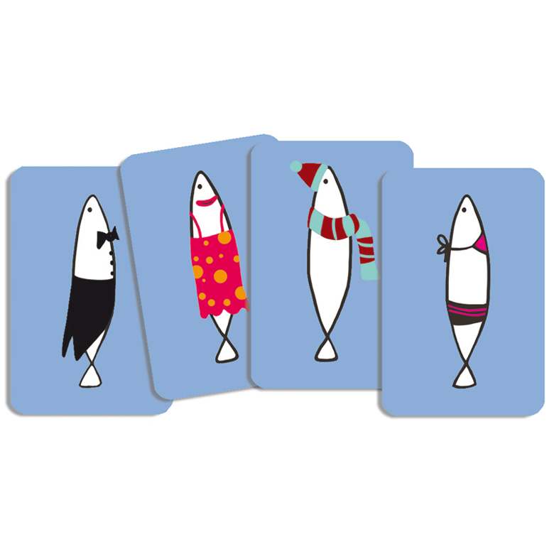 Kártyajáték - Hal halmozó - Sardines - 1