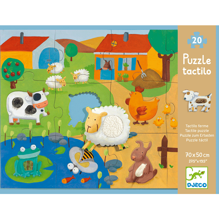Óriás puzzle - Tanya - Tactile farm puzzle - 0