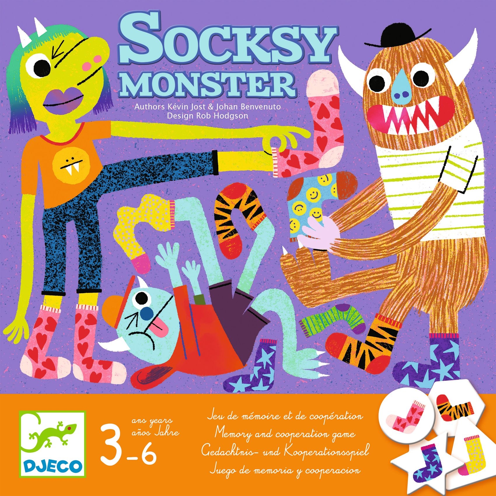 Társasjáték - Szörnyű zokni! - Socks y Monster - 0