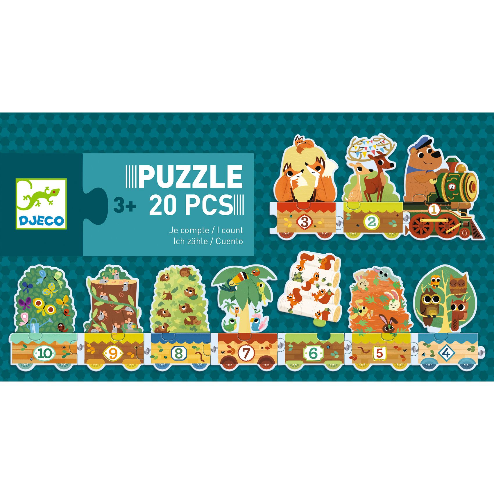 Sorozatkirakó puzzle - 10-ig számolok, 20 db-os - I count - 1