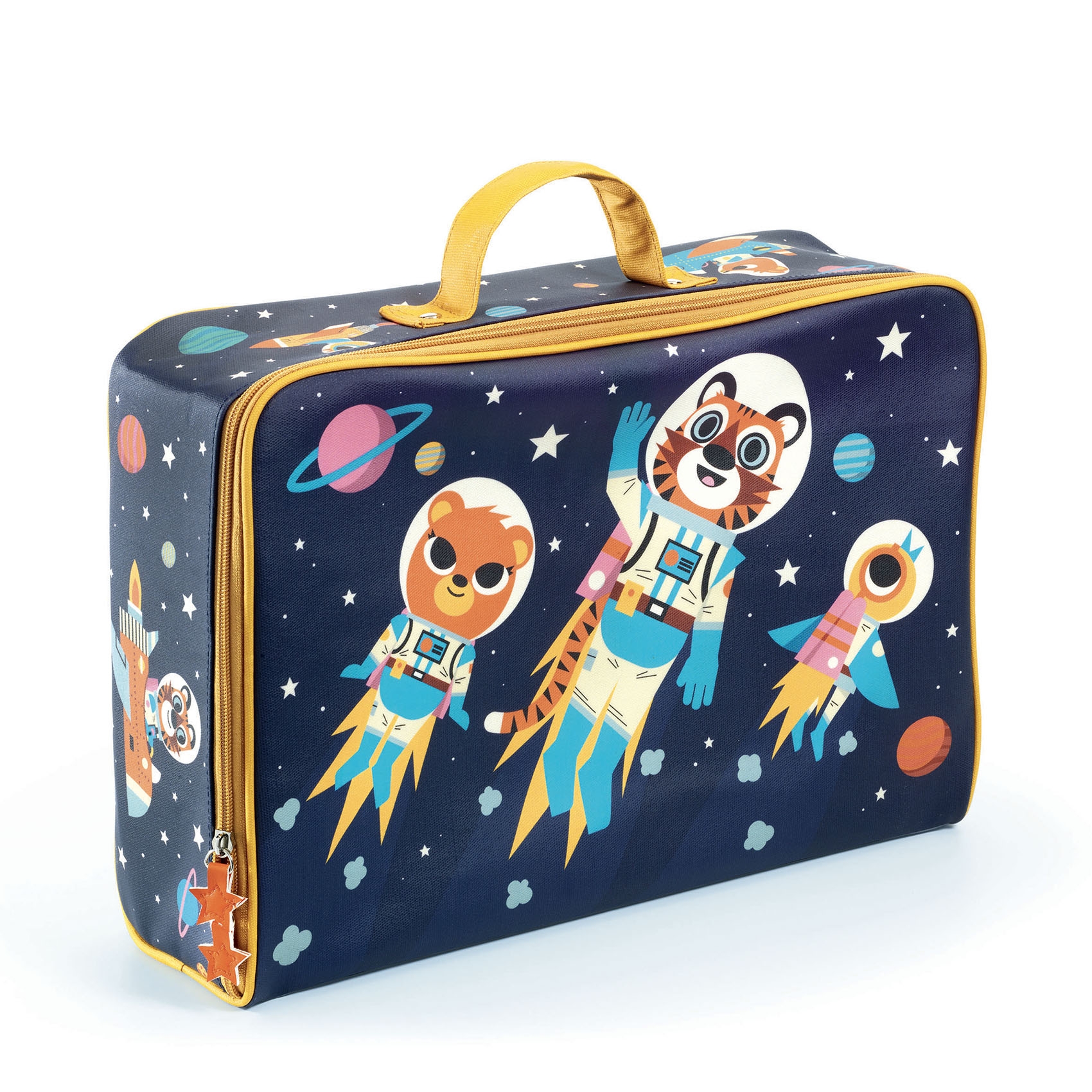 Trendi kis bőrönd - Űrutazás - Space suitcase - 0