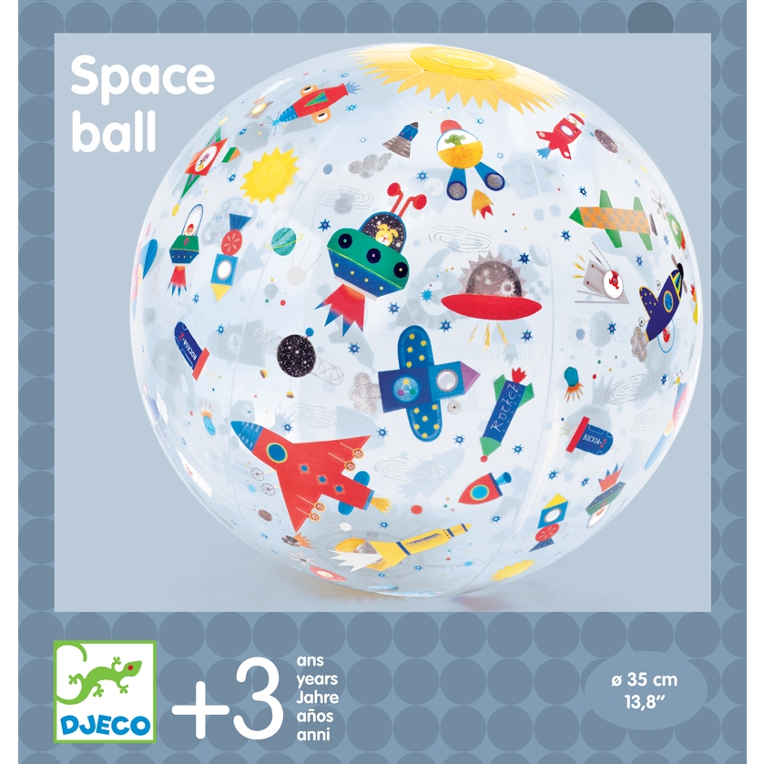 Felfújható labda, ∅ 35 cm - Űrjárművek - Space ball - 0