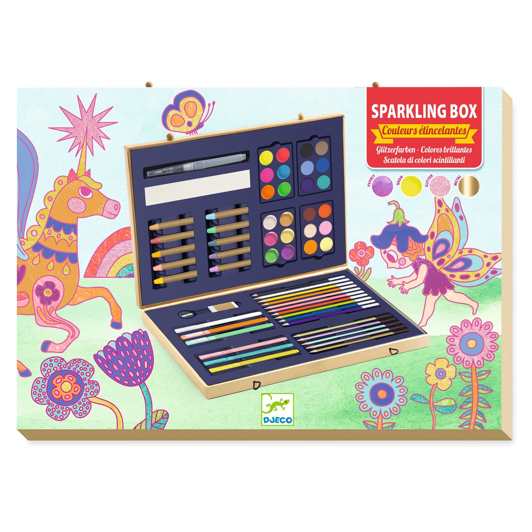 Kreatív eszközök - Festő és rajz készlet - Sparkling box of colours - 4